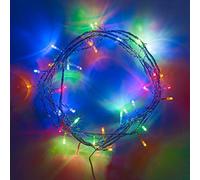 SHATCHI 80 Multicolour LED Lights Clear Cable Battery Operated Fairy String Christmas Tree Wedding Party Birthday Garden Party Window Decorations