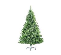 Shatchi 8Ft Pre-Lit Black Bushy Imperial Pine Artificial Deluxe Christmas Tree Hinged Branches Pencil Point Tips