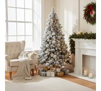 Shatchi 8FT Prelit Green Helsinki Christmas Tree Warm White LEDs Shatchi White 8ft