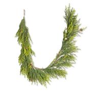 Shatchi Christmas Garland With Mini Pine Cones 180cm Garlands For Door Decor in Green | Size: 180 cm Shatchi Green 180 cm