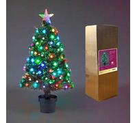 Shatchi Aurora 2Ft Fibre Optic Christmas Tree Multicolour