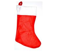 SHATCHI Christmas Santa Stocking Red Felt Hanging Sack Xmas Fireplace Hanging Santa Socks Plush Holiday Party Gifts Bag Decoration