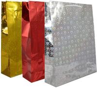 Shatchi Bulk Buy Wholesale 25Pcs Assorted Colours Holographic Gifts Large Size Christmas Birthday Present
