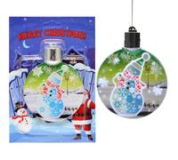 Shatchi Christmas 3D Snowman LED Christmas Tree Hanging Decoration Ornaments Xmas Gifts Shatchi Multicolor