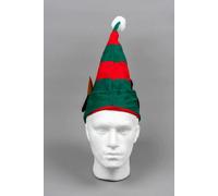 Shatchi Christmas Elf Hat With Ears Xmas Santa Helper Hat Red And Green Xmas Fancy Dress