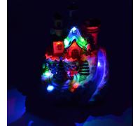 Shatchi Christmas LED Musical Light Up Sculpture Nativity Set Xmas Home Decorations, 16 x15 x 18cm | Size: 16 x15 x 18 cm Shatchi Multicolor 16 x15 x 18 cm