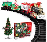 Shatchi Christmas Tree Train Set-Around The Tree Xmas Decoration Realistic Sound Battery Operated