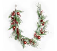 Shatchi Cypress Pine Garland - 180Cm Pe Artificial Christmas Wreath For Styling