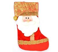 SHATCHI SHATCHI-871 Designer Santa Xmas Premium Stocking Sock Christmas Decorations, Multi