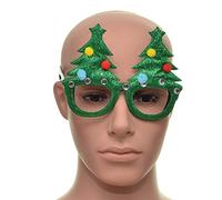 SHATCHI Frame Green Tree Christmas Glasses Fancy Xmas Dress Novelty Party Accessories Supplies Selfie Photo Props Bag Stocking Fillers