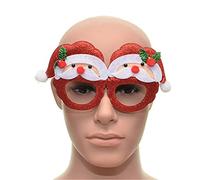SHATCHI Frame Red Santa Glasses Fancy Xmas Dress Novelty Party Accessories Supplies Selfie Photo Props Bag Stocking Fillers