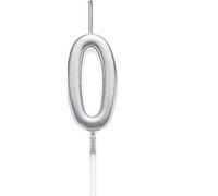 Shatchi Gifts 4 All Occasions Limited Silver 0 Number Candle Birthday Anniversary Party Cake Decorations Topper