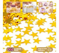 Shatchi Gold Star Confetti Gold 14G Table Scatter Birthday Party Decorations