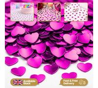 Shatchi Heart Confetti Hot Pink 14G Table Scatter Birthday Party Decorations