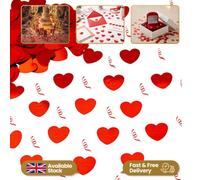 Shatchi Heart Confetti Red 14G Table Scatter Birthday Party Decorations