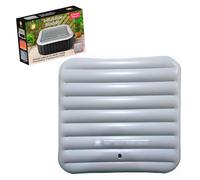 Shatchi Inflatable Square Bladder Fits All 6 Person Square Hot Tub Lid Up to 145cm in Light Grey Shatchi Light Grey 6 Person