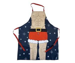 SHATCHI Kitchen Apron 70x85cm Christmas Theme Sexy Funny Novelty Cooking BBQ Grilling Baking Party Muscle Man Apron For Men Gift