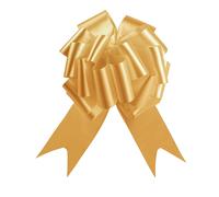 Shatchi Large 30mm/3cm Ribbon Pull Bows Gold for All Occation Decoration, 10PK Shatchi Gold