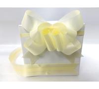 Shatchi Large 30mm/3cm Ribbon Pull Bows Ivory for All Occation Decoration, 30PK in Off-White Shatchi Off-White