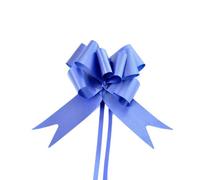 Shatchi Large 30mm/3Cm Ribbon Pull Bows Navy Blue For All Occation Decoration , 40Pk