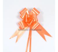 Shatchi Large 30mm/3cm Ribbon Pull Bows Orange for All Occation Decoration, 30PK Shatchi Orange