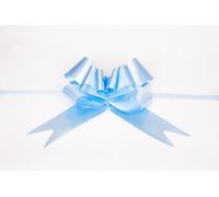 Shatchi Large 50mm/5Cm Ribbon Pull Bows For All Occation Decoration , Blue, 30Pk