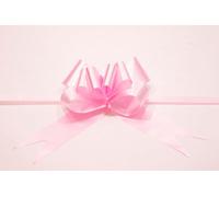 Shatchi Large 50mm/5Cm Ribbon Pull Bows For All Occation Decoration , Light Pink, 40Pk