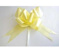 Shatchi Large 50mm/5Cm Ribbon Pull Bows For All Occation Decoration , Yellow, 30Pk