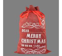 Shatchi Large Premium Hessian Santa Sack Brown Stocking Bag Naughty Is The New Nice Christmas Accessories Xmas Christmas Gifts Bag 72X50Cm
