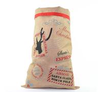 Shatchi Large Traditional Vintage Hessian Santa Sack Stocking Airmail/Do Not Open Until Christmas Accessories Xmas Gifts Bag, Brown, 1pcs Shatchi Brown 12 Pack