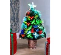 Shatchi Multicolour Fibre Optic Christmas Tree 2Ft