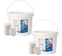 Shatchi Multifunctional Chlorine Tablets All in One Dispenser Tablets(4 in 1) 5kg Or 10kg in White | Size: 5 Pack Shatchi White 5 Pack