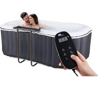 SHATCHI Nest Delight 2 Bathers Bubble Spa Portable Inflatable Quick Heating Self- Inflated Oval Hot Tub 550 Litres 186 x 125 x 68cm
