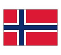 SHATCHI Norway Norwegian National Football Fans Supporters Premium Eyelets 5 x 3ft Flag Norge 150cm x 90 cm, Polyester