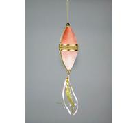 Light Pink Nut Bauble Decorations 7x30cm - Christmas Tree Hanging Decorations Festive Decorative Ornaments Fairy Tale Themed Xmas Tree Pendant
