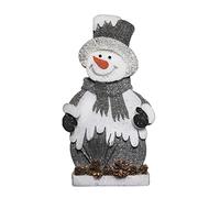 32cm Grey Snowman Christmas Tabletop Figures Window Wall Glitter Foam Showpiece Decorations Shatchi Grey One Size