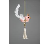 Shatchi Robin Pink 7x13cm - Christmas Hanging Decoration | Size: 7x13 cm Shatchi Pink 7x13 cm