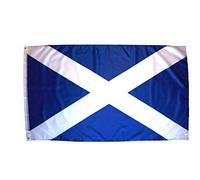 SHATCHI Scotland Large 5ft x 3ft St Andrew's Saltire Scottish National Flag Decorations for Rugby Sports, Polyester