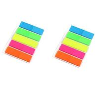 SHATCHI SHATCHI-41 100 Sticky Adhesive Post Highlighter Index Flags It Neon Page Marker tabs for Revision Research Office Supplies Stationery, Multi