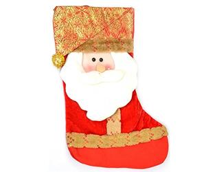 SHATCHI SHATCHI-871 Designer Santa Xmas Premium Stocking Sock Christmas Decorations, Multi