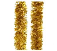 SHATCHI 1.8m/6ft Gold Luxury Deluxe Chunky Christmas Tinsel Garland Xmas Tree Decorations, one