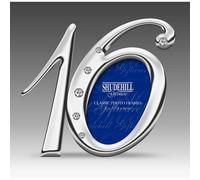 Shatchi Shudehill Giftware Diamante Photo Frames With Number/age (Number 16 16Th)