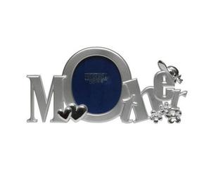 Shatchi Shudehill Letter Message Photo Picture Frame For Mum Mummy Birhtday, Metal, Silver, 7.3 L X 3.7 H Inches
