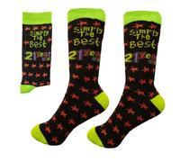 SHATCHI Simply The Best 21 Year Old Gift Novelty Socks for 21st Birthday Keepsake Gift Unisex For Her Him