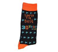 SHATCHI Simply The Best Age 30 Year Old Socks 30th Birthday Gifts Presents For Women Men Unisex Novelty Decorations