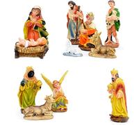 LARGE Handmade Nativity Scene Birth Jesus Christ Wooden Stable Figurine House Sculpture Christmas Decoration Xmas Décor Shatchi Multi One Size