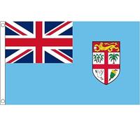 SHATCHI Unisex 5 x 3 Foot Rugby 2019 World Cup National Country Large Quality Supporter Fans Flag-Football Sports Event Decorations 90x150cm, Fiji, Medium UK