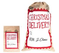 Shatchi White Christmas Sack Elegant And Charming Gift Packaging