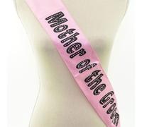 Shatchi Women's Mother of The Groom SASH Pink & Black HIGH Quality Material-MB Shatchi Pink