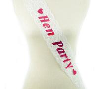 Shatchi Women's Party White Lace Bridal Shower Bachelorette Wedding Fancy Dress Accessory Decoration Shatchi White